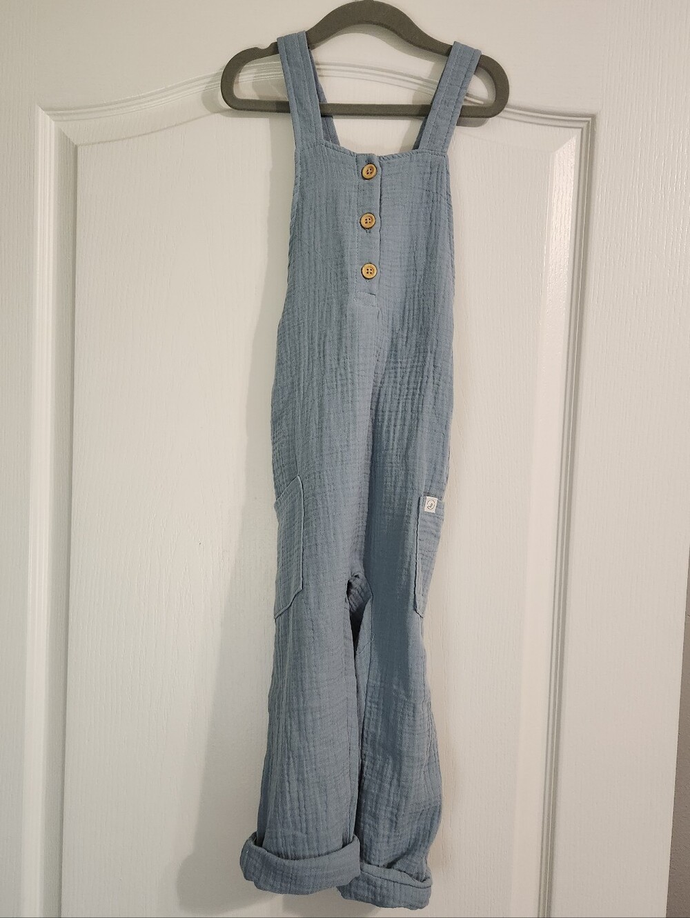 Soft Blue Overalls